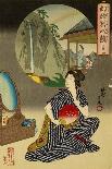 Shin Bijin (True Beauties) Depicting a Woman Playing with a Kitten, from a Series of 36, Modelled…-Toyohara Chikanobu-Framed Giclee Print