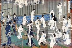 Bath House Scene, a Print by Toyohara Kunichika, 19th Century-Toyohara Kunichika-Giclee Print