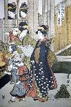 Customs of the Year: New Year's, Two Women-Toyokuni-Giclee Print