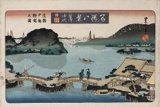 Autumn Moon, Tama River', from the Series 'Eight Views of Famous Places'-Toyokuni II-Giclee Print