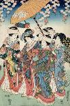 Customs of the Year: New Year's, Two Women-Toyokuni-Framed Giclee Print