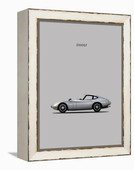 Toyotta 2000GT Grey-Mark Rogan-Framed Stretched Canvas