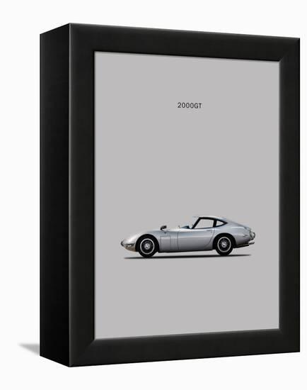 Toyotta 2000GT Grey-Mark Rogan-Framed Stretched Canvas