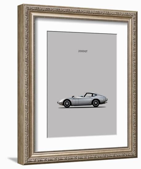 Toyotta 2000GT Grey-Mark Rogan-Framed Art Print