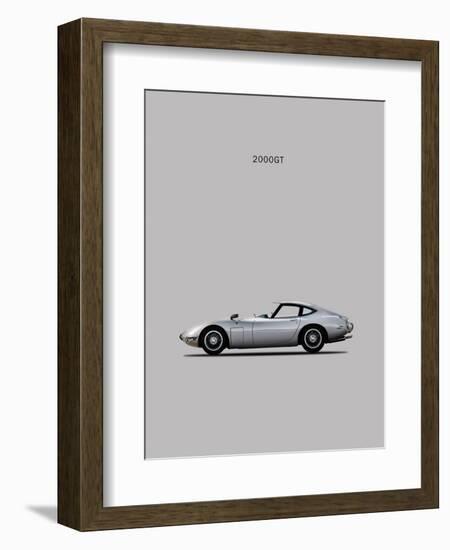 Toyotta 2000GT Grey-Mark Rogan-Framed Art Print