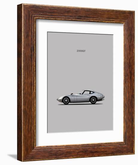 Toyotta 2000GT Grey-Mark Rogan-Framed Art Print