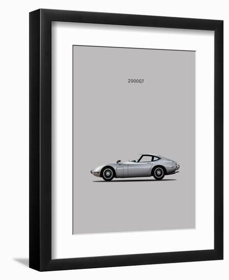 Toyotta 2000GT Grey-Mark Rogan-Framed Art Print