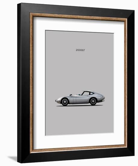 Toyotta 2000GT Grey-Mark Rogan-Framed Art Print