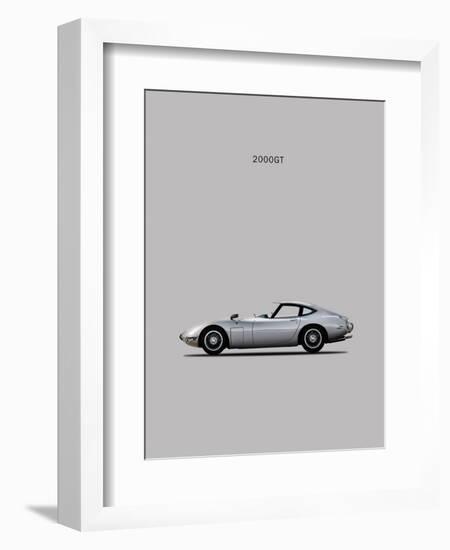 Toyotta 2000GT Grey-Mark Rogan-Framed Art Print