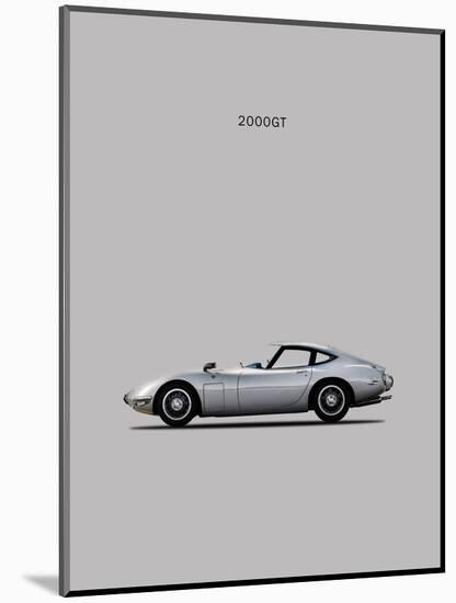 Toyotta 2000GT Grey-Mark Rogan-Mounted Art Print