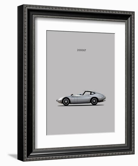 Toyotta 2000GT Grey-Mark Rogan-Framed Art Print