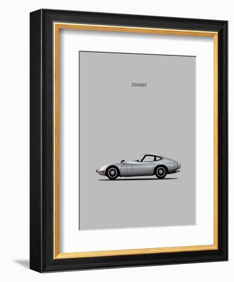 Toyotta 2000GT Grey-Mark Rogan-Framed Art Print