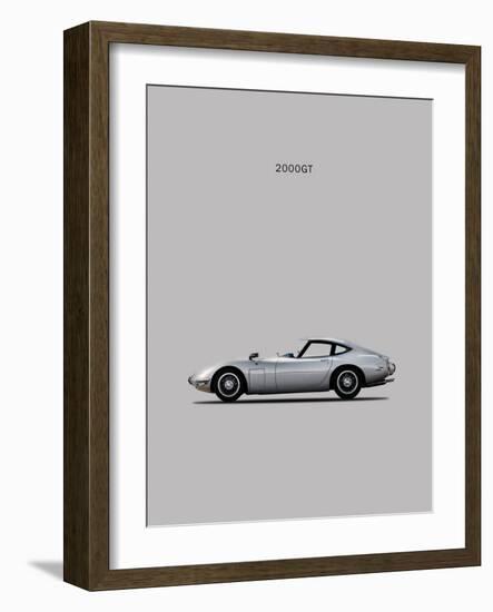 Toyotta 2000GT Grey-Mark Rogan-Framed Premium Giclee Print