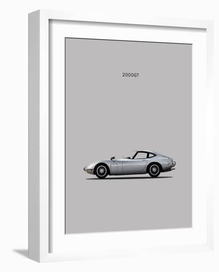 Toyotta 2000GT Grey-Mark Rogan-Framed Premium Giclee Print