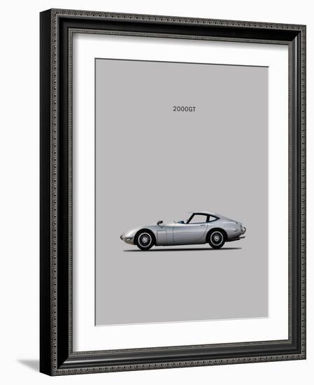 Toyotta 2000GT Grey-Mark Rogan-Framed Premium Giclee Print