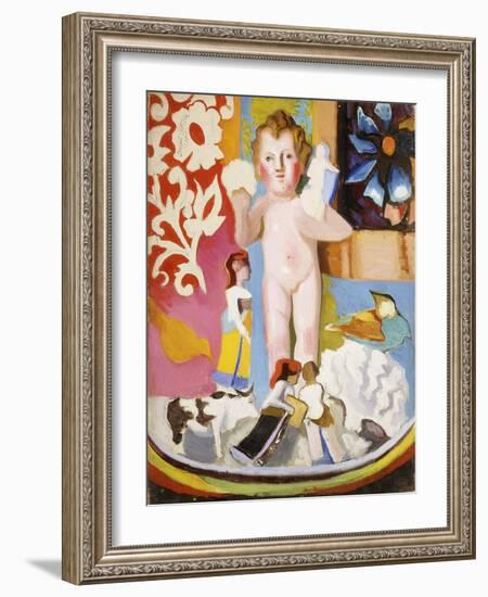 Toys, 1943 (Oil and Pencil on Canvas)-Joseph Stella-Framed Giclee Print