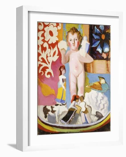 Toys, 1943 (Oil and Pencil on Canvas)-Joseph Stella-Framed Giclee Print