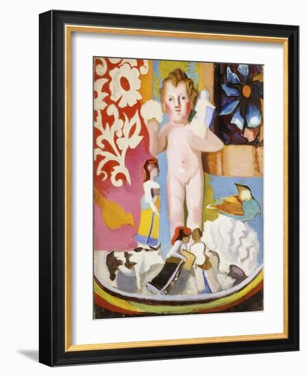 Toys, 1943 (Oil and Pencil on Canvas)-Joseph Stella-Framed Giclee Print