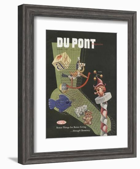 Toys, Front Cover of the 'Dupont Magazine', December 1949-January 1950-null-Framed Giclee Print