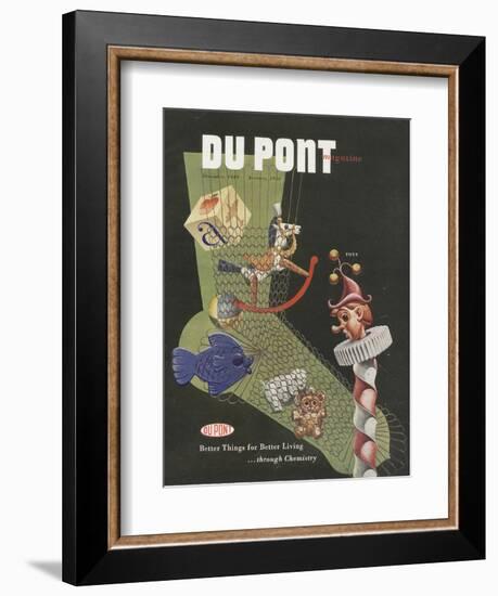 Toys, Front Cover of the 'Dupont Magazine', December 1949-January 1950-null-Framed Giclee Print