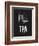 TPA Tampa Airport Black-NaxArt-Framed Art Print