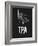 TPA Tampa Airport Black-NaxArt-Framed Art Print