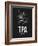 TPA Tampa Airport Black-NaxArt-Framed Art Print