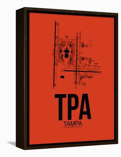 TPA Tampa Airport Orange-NaxArt-Framed Stretched Canvas