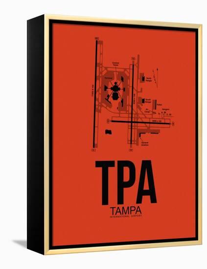 TPA Tampa Airport Orange-NaxArt-Framed Stretched Canvas