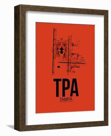 TPA Tampa Airport Orange-NaxArt-Framed Art Print