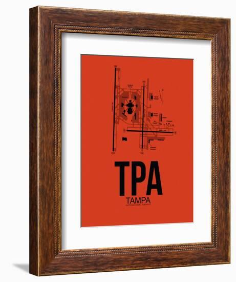 TPA Tampa Airport Orange-NaxArt-Framed Art Print