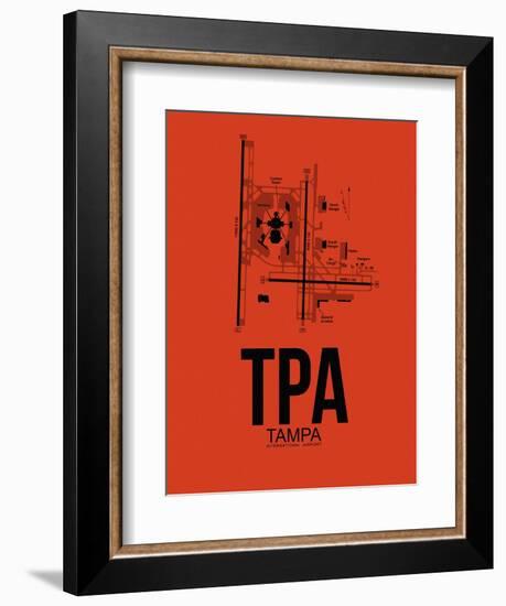 TPA Tampa Airport Orange-NaxArt-Framed Art Print