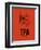 TPA Tampa Airport Orange-NaxArt-Framed Art Print