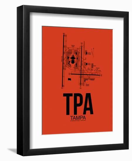 TPA Tampa Airport Orange-NaxArt-Framed Art Print