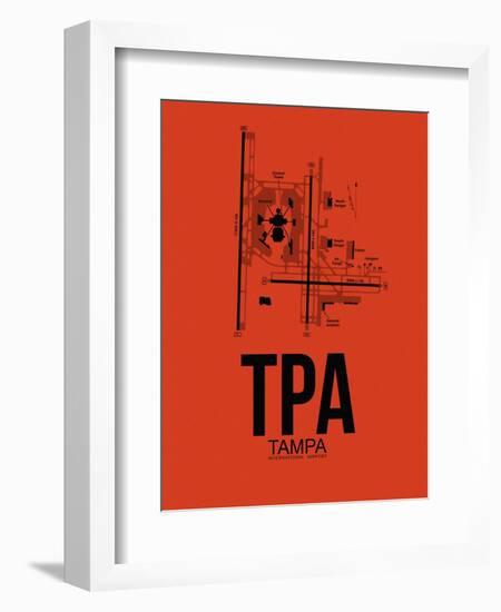 TPA Tampa Airport Orange-NaxArt-Framed Art Print