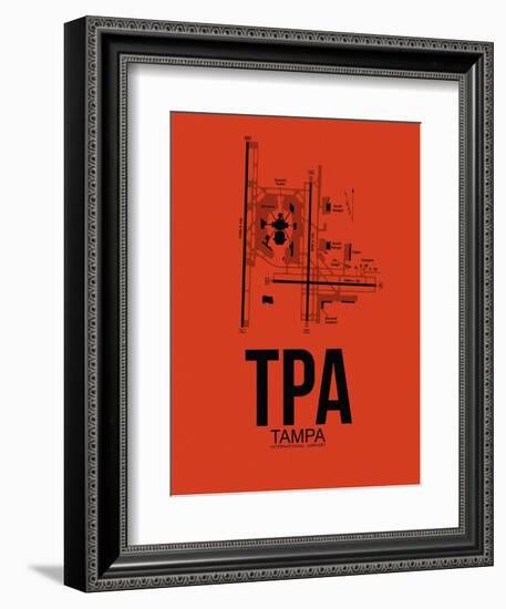 TPA Tampa Airport Orange-NaxArt-Framed Art Print