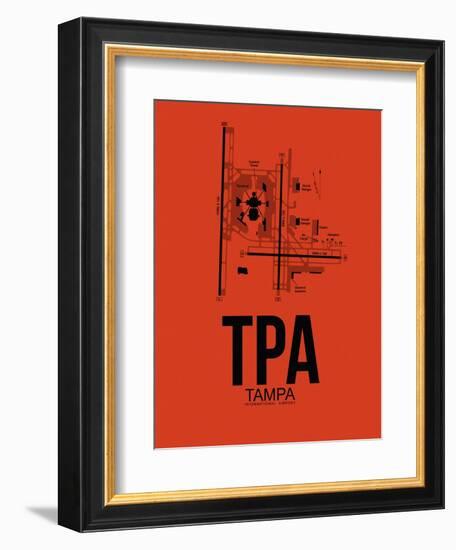 TPA Tampa Airport Orange-NaxArt-Framed Art Print