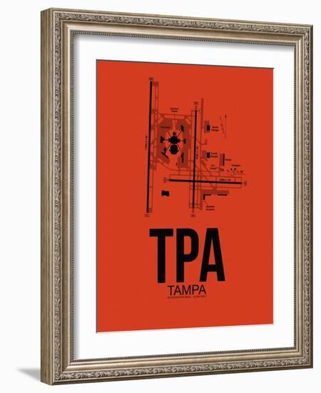 TPA Tampa Airport Orange-NaxArt-Framed Art Print