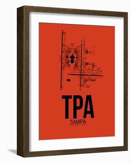 TPA Tampa Airport Orange-NaxArt-Framed Art Print