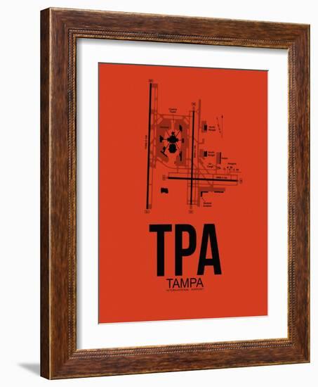 TPA Tampa Airport Orange-NaxArt-Framed Art Print