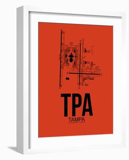 TPA Tampa Airport Orange-NaxArt-Framed Art Print