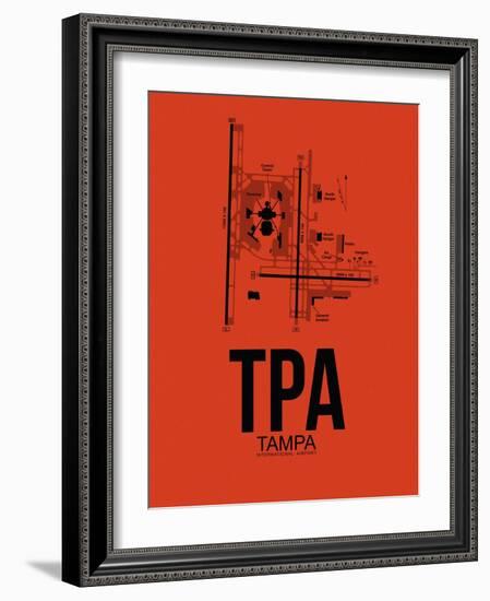 TPA Tampa Airport Orange-NaxArt-Framed Art Print