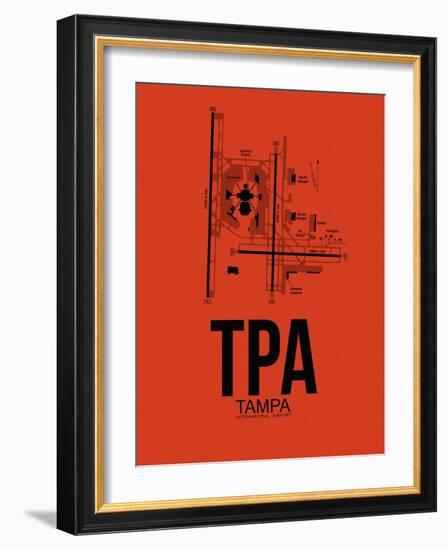 TPA Tampa Airport Orange-NaxArt-Framed Art Print