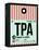 TPA Tampa Luggage Tag 1-NaxArt-Framed Stretched Canvas