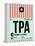 TPA Tampa Luggage Tag 1-NaxArt-Framed Stretched Canvas