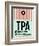 TPA Tampa Luggage Tag 1-NaxArt-Framed Art Print