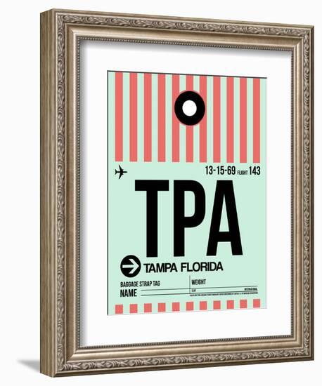 TPA Tampa Luggage Tag 1-NaxArt-Framed Art Print