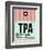 TPA Tampa Luggage Tag 1-NaxArt-Framed Art Print