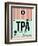 TPA Tampa Luggage Tag 1-NaxArt-Framed Art Print