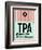 TPA Tampa Luggage Tag 1-NaxArt-Framed Art Print